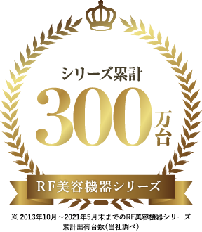 RF美容機器が累計出荷数300万台を突破